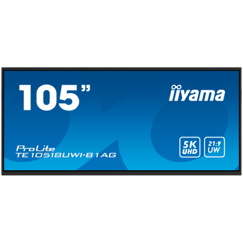 105" UW5K 5120x2160 VA, Anti-Glare, 40-Points Touch, 450cd/m2, Metal, Fan-less, SP 2x 16W + 16W subwoofer, Mic Array 8x, HDMI 4x, HDMI-out, USB-C 2x up to 100W PD, mini-jack, S/PDIF, LAN 2x, RS232C, i