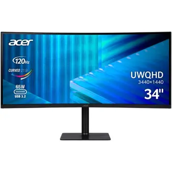 34"/Curved/VA/3440x1440/100Hz/HDMI/DP/USB-C/Audio/HAS/2Y, UM.CC2EE.H01