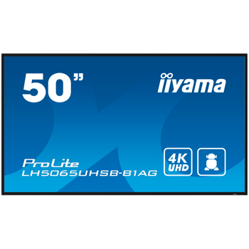 50" 3840x2160, UHD VA, Haze 25%, 800cd/m2, Signal FailOver, SP 2x 10W, HDMI 2x, DisplayPort, USB 2.0 x2, WiFi, LAN, Media Play USB Port, Control LAN / RS232C, iiSignage2 (CMS/DMS), E-Share, Android 11