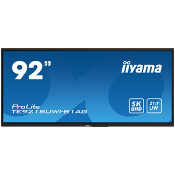 92" UW5K 5120x2160 VA Anti-Glare, 50-Points Touch,450cd/m2, Metal, Fan-less, SP 2x 16W + 16W subwoofer, Mic Array 8x, HDMI 4x, HDMI-out, USB-C 2x up to 100W PD, mini-jack, S/PDIF, LAN 2x, RS232C,  iiW
