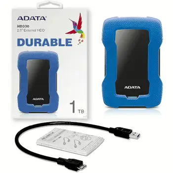 ADATA Ex HDD HD330, 1TB, usb3.2, plavi, AHD330-1TU31-CBL