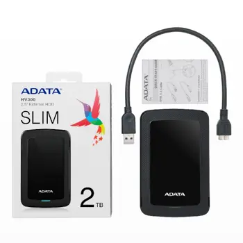 ADATA Ex HDD HV300, 2TB, usb3.0, crni, AHV300-2TU31-CBK