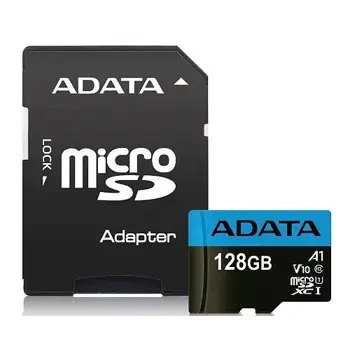 ADATA microSDXC, Class10, 100/25MBs, 128GB, AUSDX128GUICL10A1-RA1