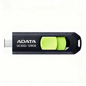ADATA UC300, 128GB, USB Type-C crno-zeleni, ACHO-UC300-128G-RBK/GN