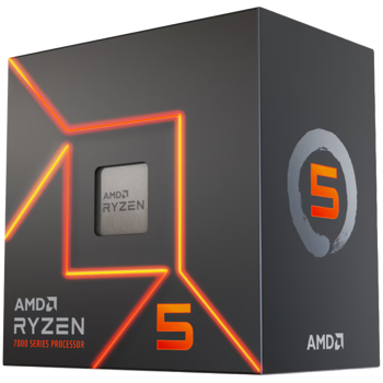 AMD CPU Desktop Ryzen 5 6C/12T 7500 (5.0GHz,38MB,65W,AM5) box, 100-100002264BOX