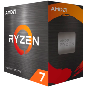 AMD CPU Desktop Ryzen 7 8C/16T 5700 (3.7/4.6GHz, 20MB,65W,AM4) box, with Wraith Stealth Cooler, 100-100000743SBX