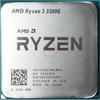 AMD Ryzen 3 3200G (3.6/4.0 GHz) Socket AM4, 6MB cache, 65W, Radeon Vega Graphics, tray, 54282