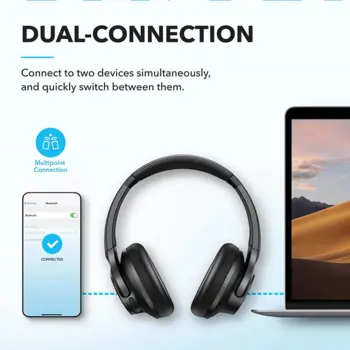 Anker Soundcore Q20i naglavne bežične Bluetooth 5, slušalice s mikrofonom, 60h, EQ, crne A3004G11, 62860