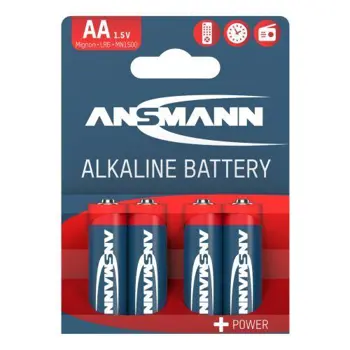 Ansmann Alkaline Battery AA LR6 4 pcs. paper blister, ANS-5015563