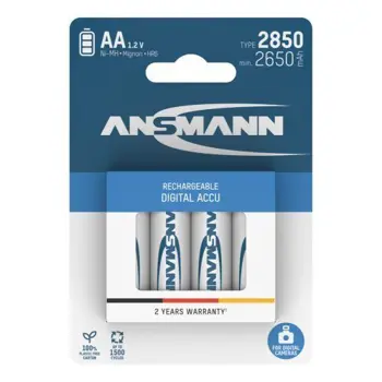 Ansmann Digital NiMH Rechargeable battery AA HR6 type 2850 (min. 2650 mAh) 4 pcs. blister packaging, ANS-5035092