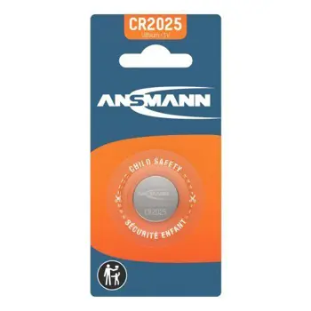 Ansmann Lithium Coin cell CR2025 1pcs blister packaging, ANS-5020142