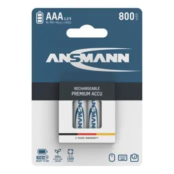 Ansmann NiMH Rechargeable battery AAA HR03 800 mAh maxE 4 pcs, ANS-5035042