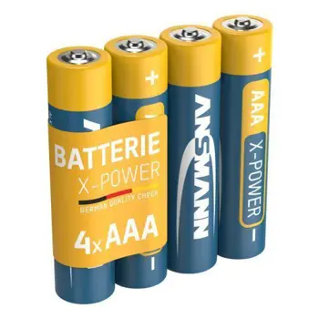 Ansmann X-Power Alkaline Battery AAA LR03 4 pcs. shrink, ANS-1521-0007