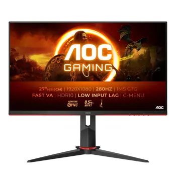 AOC 27G2ZN3 27", 2xHDMI, DP, HAS, 280Hz OC, 27G2ZN3/BK