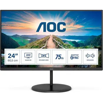 AOC Q24V4EA 23,8", QHD, HDMI, DP, 100Hz, zuvč., Q24V4EA
