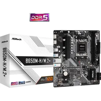 Asrock AMD AM5 B650M-H M.2, ASR-B650M-H M.2+-RMA