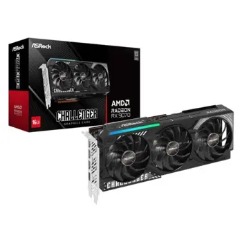 ASRock AMD Radeon™ RX 9070 GRE Steel Legend Dark 12GB OC, 12GB GDDR6, ASR-RX9070GRE SLD 12