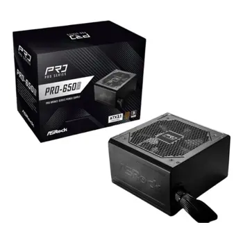 ASRock PSU PRO Series PRO-650B, 650W, 80 Bronze, ASR-PRO-650B