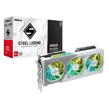Asrock Radeon RX 9060 XT Steel Legend 8GB OC, ASR-RX9060XT SL 8GO