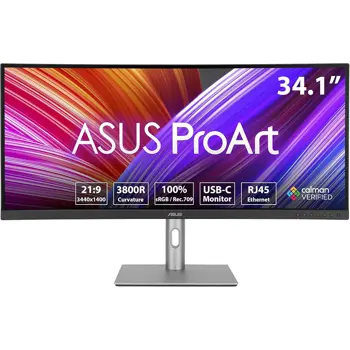 Monitor ASUS PA34VCNV 34", DP, 2xHDMI, 96W, RJ45, IPS, 90LM04A0-B023B0
