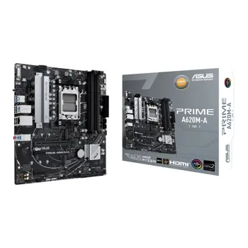 Asus PRIME A620M-A CSM, S. AM5, 4× DDR5-6400MHz (OC), PCIe 4.0, HDMI/2xDP mATX, 75721