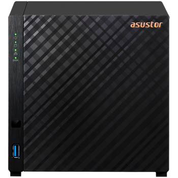 ASUSTOR NAS Drivestor4 4x 3.5" - 1x 2.5Gbe Realtek QuadCore RTD1296 1.4GHz 1GB single PSU desktop, AS1204T