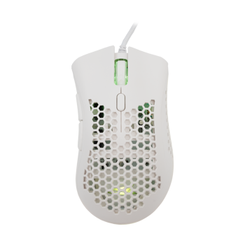 BARACUDA RGB gaming miš BGM-031 CORAL 12.800dpi bijeli