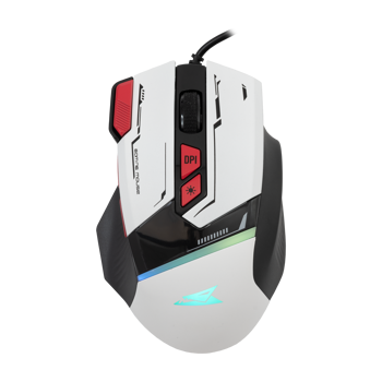 BARACUDA RGB gaming miš BGM-042 MANTA 12.800dpi bijeli