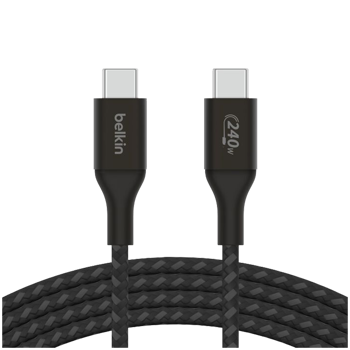 BELKIN 240w USB-C to USB-C Cable, 2M, Black, CAB015BT2MBK