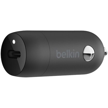 BELKIN 30w USB-C PD PPS Car Charger w/1m PVC C-C cable, CCA004BT1MBK-B6