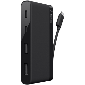 BELKIN USB-C 4-Port Mini Hub, F4U090BTBLK