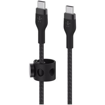 BELKIN  USB-C to USB-C 2.0 Braided silicone, 1M, Black, CAB011BT1MBK
