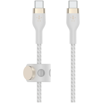 BELKIN  USB-C to USB-C 2.0 Braided silicone, 3M, White, CAB011BT3MWH