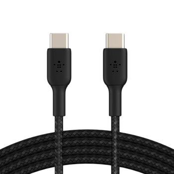 BELKIN USB-C to USB-C Cable Braided, 1M, Black, CAB004BT1MBK