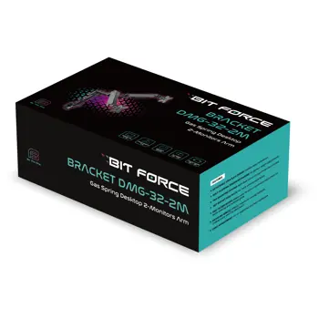 BIT FORCE stolna ručka za 2 monitora s plinskom oprugom BRACKET DMG-32-2M, 75521