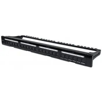 Blank Patch Panel, 24-Port, 1U, Black, 720427
