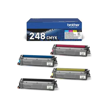 BROTHER TN248CMYK Toner Value Pack, TN248VAL