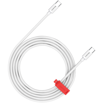 CANYON cable CC100AB C-C 100W Braided 2m White, CND-CC100AB20W
