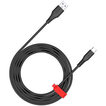 CANYON cable Onwire 18TP USB-A to USB-C 2m,18W TPE 2m Black, CNS-AC18SC20B