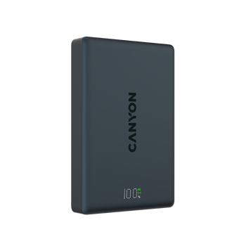 CANYON magnetic power bank OnPower 511 PD20W 10000mAh Aluminium Interstellar Crni, CNS-CPB511B