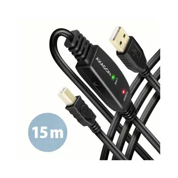 CC USB AM 2.0 -> USB AF, Aktivni produžni, 15m, ADR-215B, AX