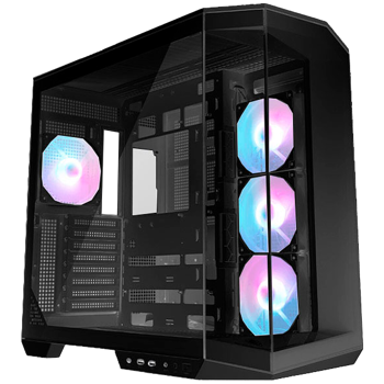 Chassis MAG PANO 100R PZ, ATX, Mid Tower, 4x Pre-installed ARGB Fan, 518.7 x 290 x 482mm, Black, MAG PANO 100R PZ