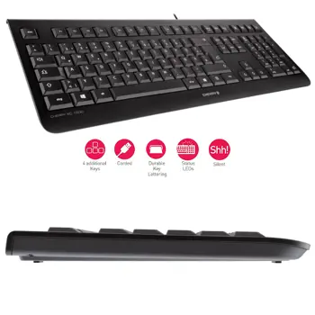 Cherry KC 1000 tipkovnica, USB, crna, 48080