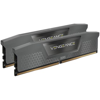 CORSAIR DDR5, 5200MT/s 16GB 2x8GB DIMM, Unbuffered, 40-40-40-77, 1Gbx16, Std PMIC, AMD EXPO, VENGEANCE DDR5 Cool Grey Heatspreader, Black PCB, 1.25V, CMK16GX5M2B5200Z40