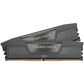 CORSAIR DDR5, 5600MT/s 16GB 2x8GB DIMM, Unbuffered, 40-40-40-77, 1Gbx16, Std PMIC, AMD EXPO & Intel XMP, VENGEANCE DDR5 Cool Grey Heatspreader, Black PCB, 1.25V, CMK16GX5M2B5600Z40