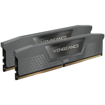 CORSAIR DDR5, 5600MT/s 32GB 2x16GB DIMM, 36-36-36-76, Std PMIC, AMD EXPO, VENGEANCE DDR5 Cool Grey Heatspreader, Black PCB, 1.25V, CMK32GX5M2B5600Z36