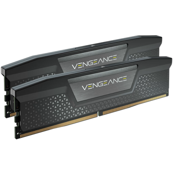 CORSAIR DDR5, 5600MT/s 32GB 2x16GB DIMM, 40-40-40-77, Std PMIC, XMP 3.0, VENGEANCE DDR5 Black Aluminium Heatspreader, High-performance PCB, 1.25V, CMK32GX5M2B5600C40