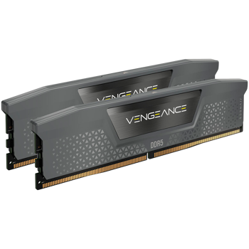 CORSAIR DDR5, 5600MT/s 32GB 2x16GB DIMM, 40-40-40-77, Std PMIC, XMP 3.0, VENGEANCE DDR5 Black Heatspreader, Black PCB, 1.25V, CMK32GX5M2B5600Z40