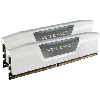 CORSAIR DDR5, 6000MHz 32GB 2x16GB DIMM, 40-40-40-77, XMP 2.0, Vengeance DDR5, Aluminium Heatspreader, 1.25V, for Intel 600 Series, Intel 700 Series, white, CMK32GX5M2E6000C36W