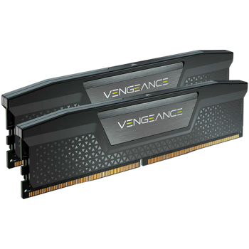 CORSAIR DDR5, 6200MT/s 32GB 2x16GB DIMM, 36-39-39-76, STD PMIC, XMP 3.0, VENGEANCE DDR5 Black Heatspreader, Black PCB, 1.3V, CMK32GX5M2B6200C36